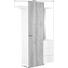 GARDEROBE Eichefarben, Weiß - Eichefarben/Weiß, KONVENTIONELL (115/190/42cm) - Venda