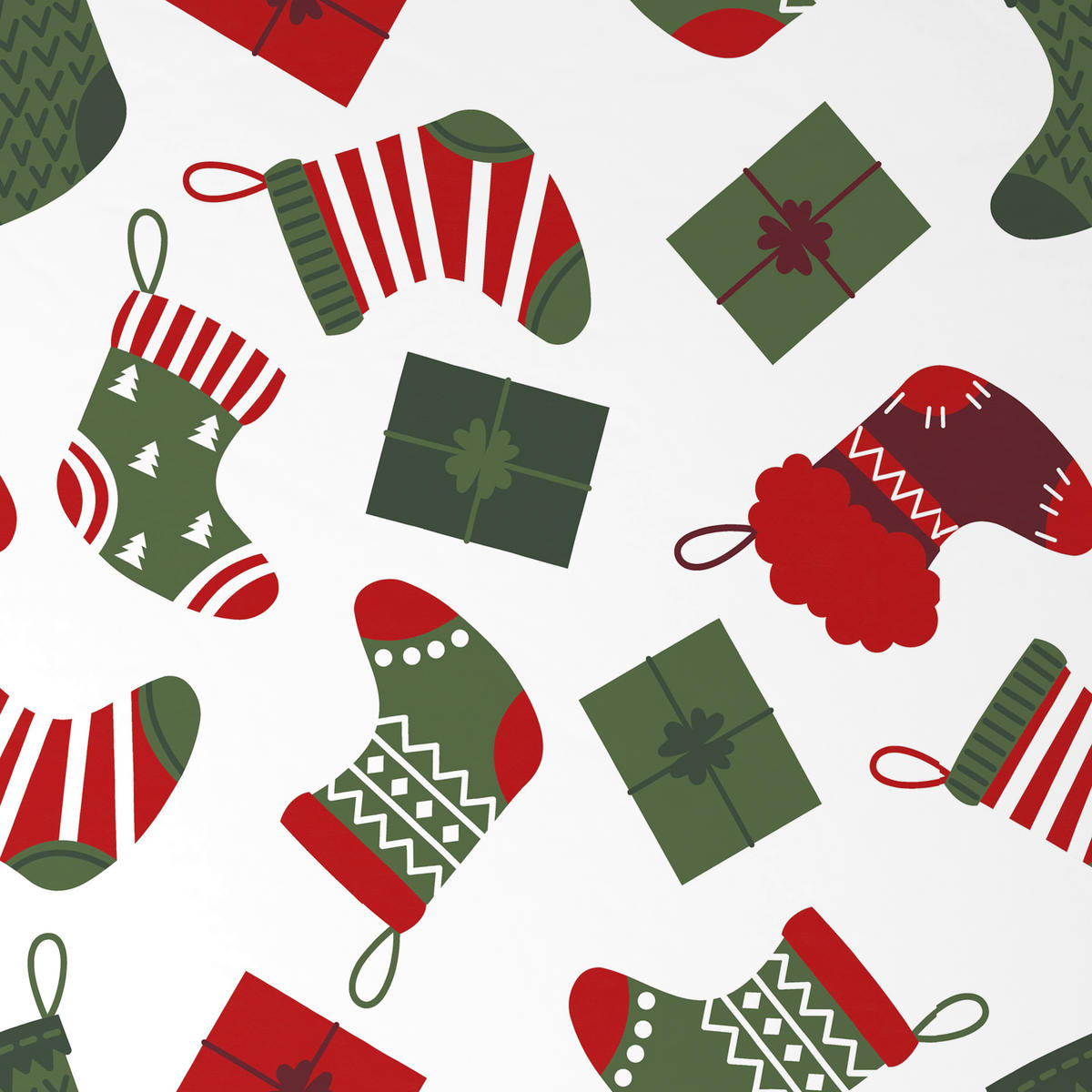 BETTWÄSCHE 2-teilig Renforcé 140/200 cm  - Rot/Weiß, Design, Textil (140/200cm) - X-Mas