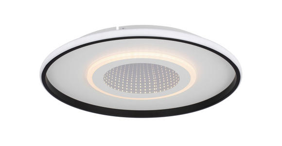 LED-DECKENLEUCHTE 50/5,5 cm   - Schwarz/Weiß, Trend, Kunststoff/Metall (50/5,5cm) - Novel