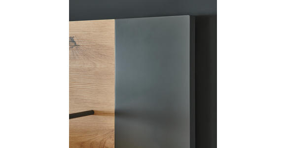 GARDEROBENPANEEL 71/123,5/25,5 cm - Eichefarben/Anthrazit, Design, Holzwerkstoff (71/123,5/25,5cm) - Voleo