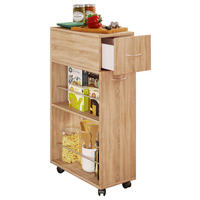 RULLVAGN in Sonoma ek  - Sonoma ek, Design, metall/trämaterial (25/50/85cm) - MID.YOU