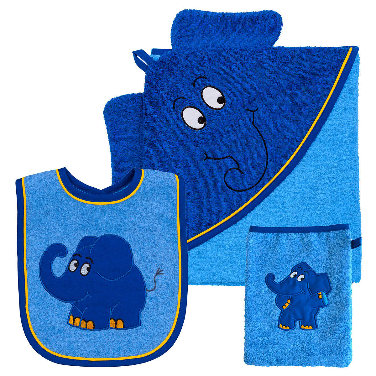 FROTTIERSET Blau  - Blau, Basics, Textil