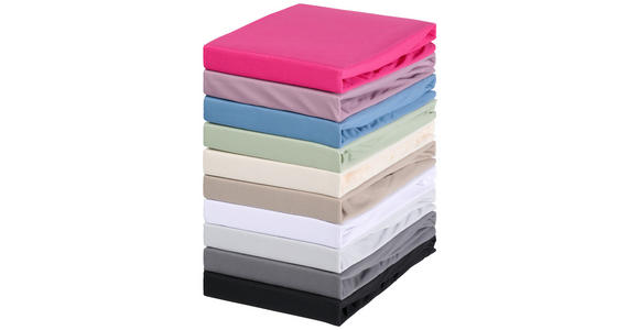 BOXSPRING-SPANNLEINTUCH 90-120/200-220 cm Jersey - Creme, KONVENTIONELL, Textil (90-120/200-220cm) - Novel