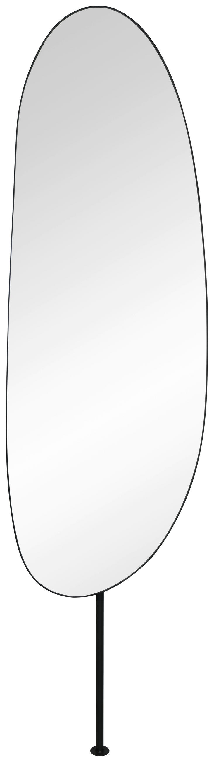 WANDGARDEROBE  in Schwarz  - Schwarz, MODERN, Glas/Metall (50/190/25cm)