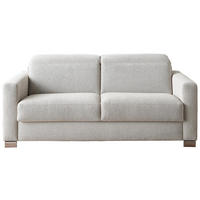 SCHLAFSOFA Chenille, Flachgewebe Beige  - Chromfarben/Beige, KONVENTIONELL, Textil/Metall (194/84/100cm) - Bali