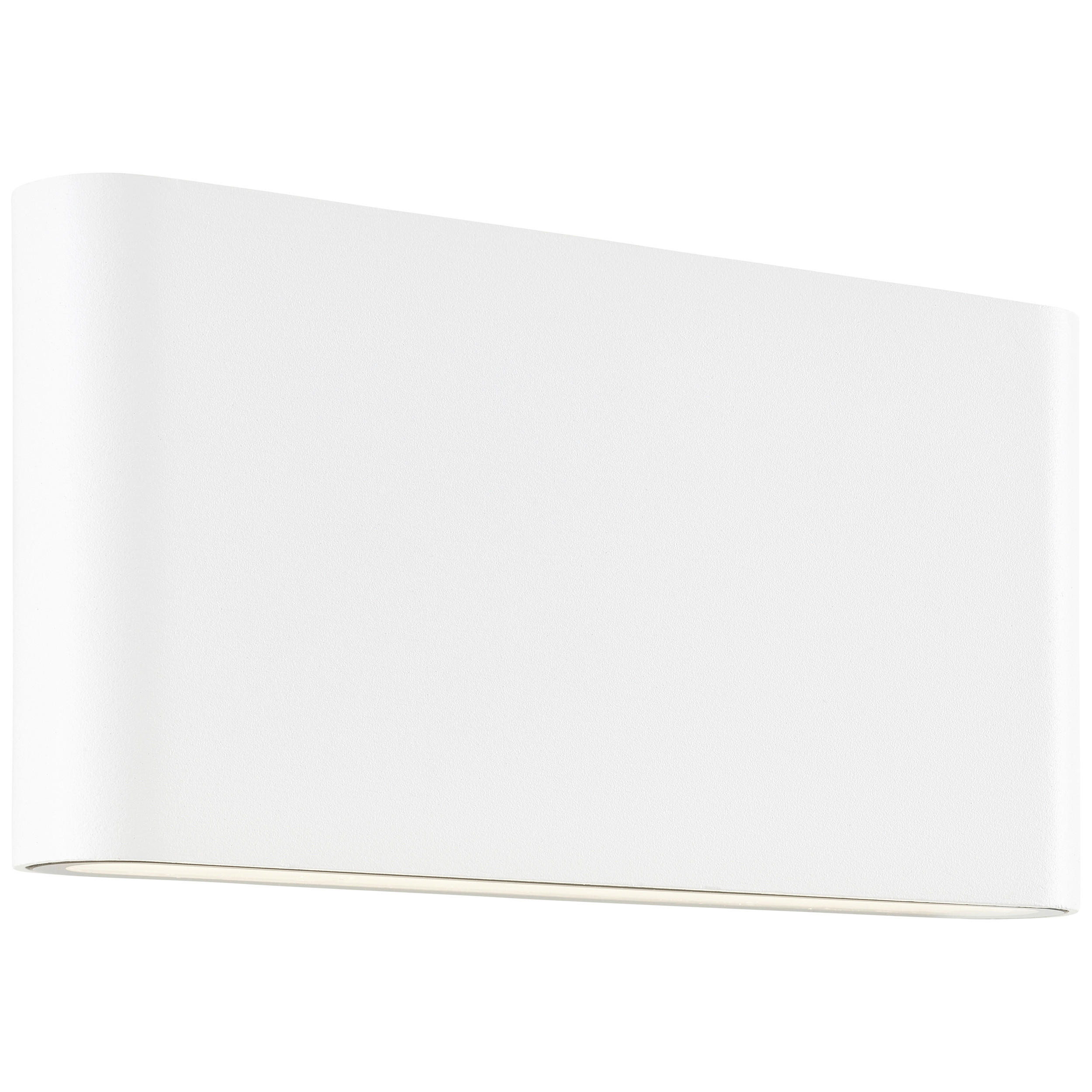 AUSSENWANDLEUCHTE - Weiss, Design, Glas/Metall (9/17,5/2,9cm) - Brilliant