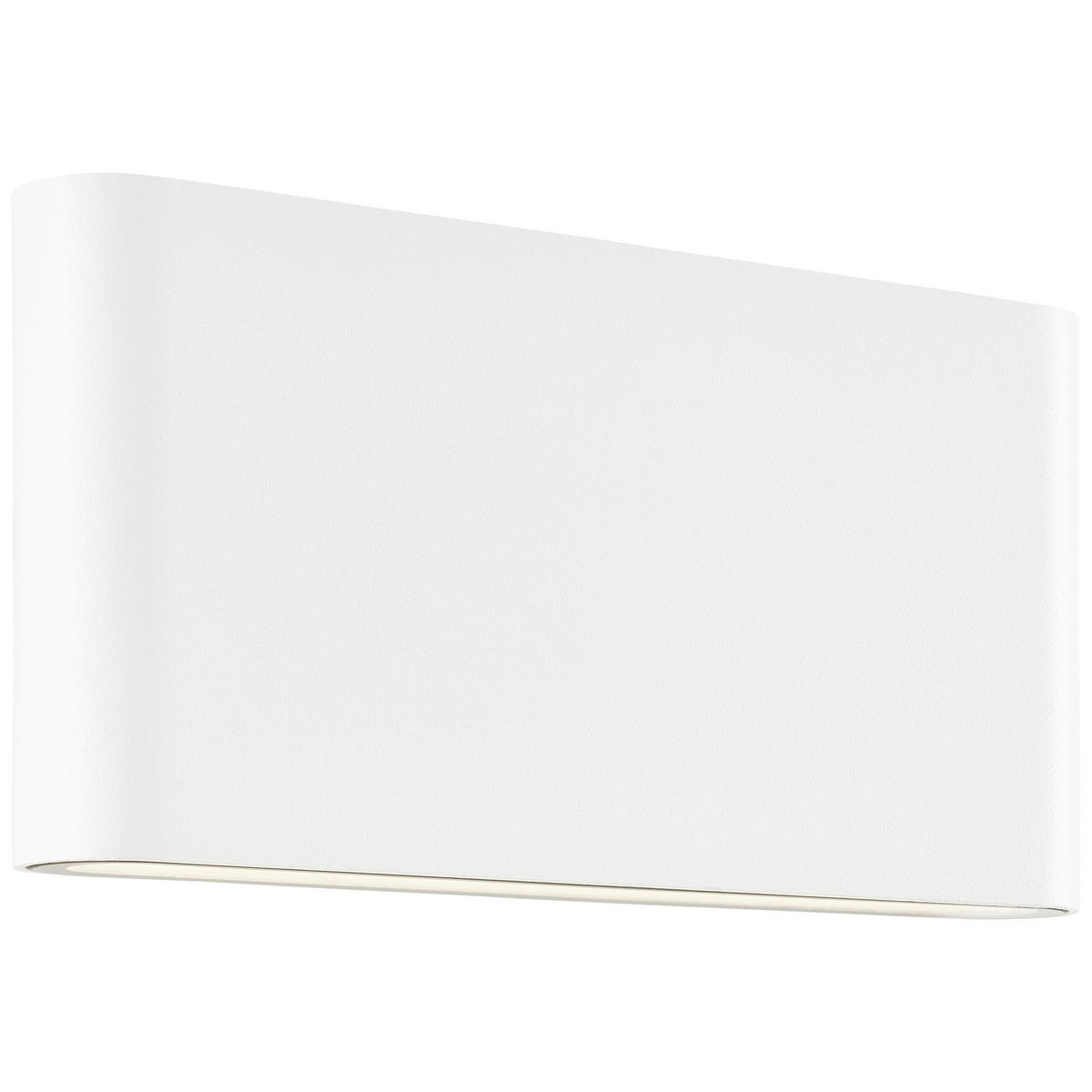 AUSSENWANDLEUCHTE - Weiss, Design, Glas/Metall (9/17,5/2,9cm) - Brilliant