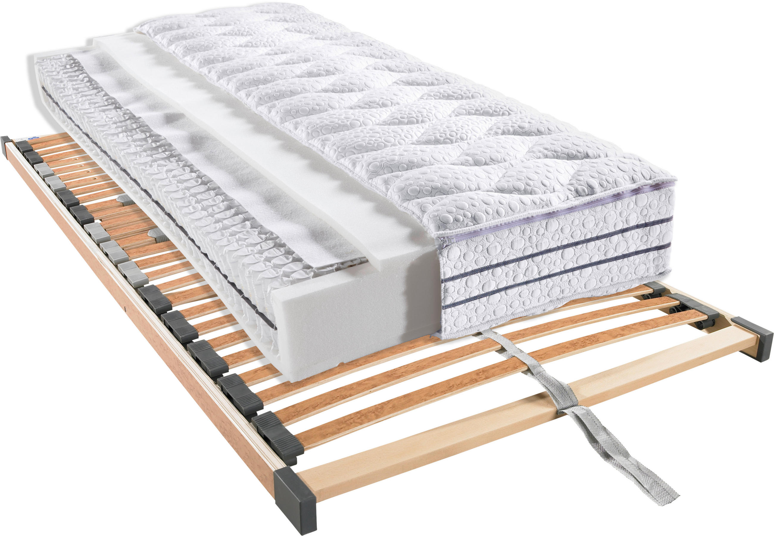 MATRATZENSET 90/200 cm  - Braun, Basics, Holzwerkstoff (90/200cm) - Novel