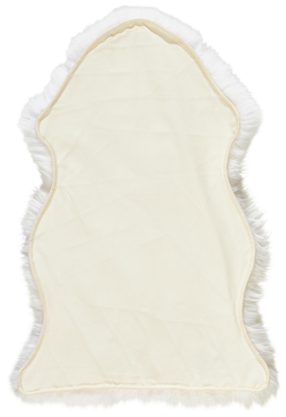 SCHAFFELL 50/80 cm Weiß  - Weiß, Natur, Fell/Textil (50/80cm) - Linea Natura