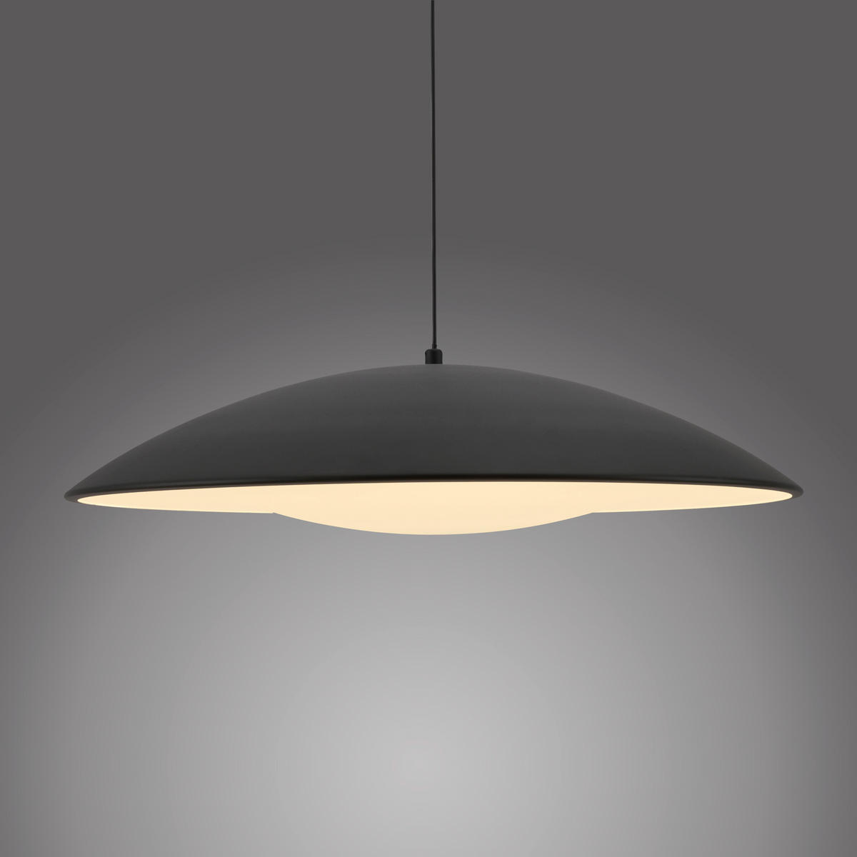 LED-PENDELLEUCHTE 50/50/180 cm  - Schwarz, KONVENTIONELL, Kunststoff/Metall (50/50/180cm) - Schöner Wohnen