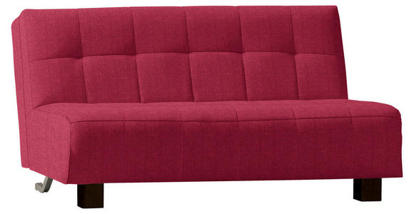 SCHLAFSOFA Juice in Rot  - Rot/Schwarz, Design, Textil/Metall (165/92/102cm) - Novel
