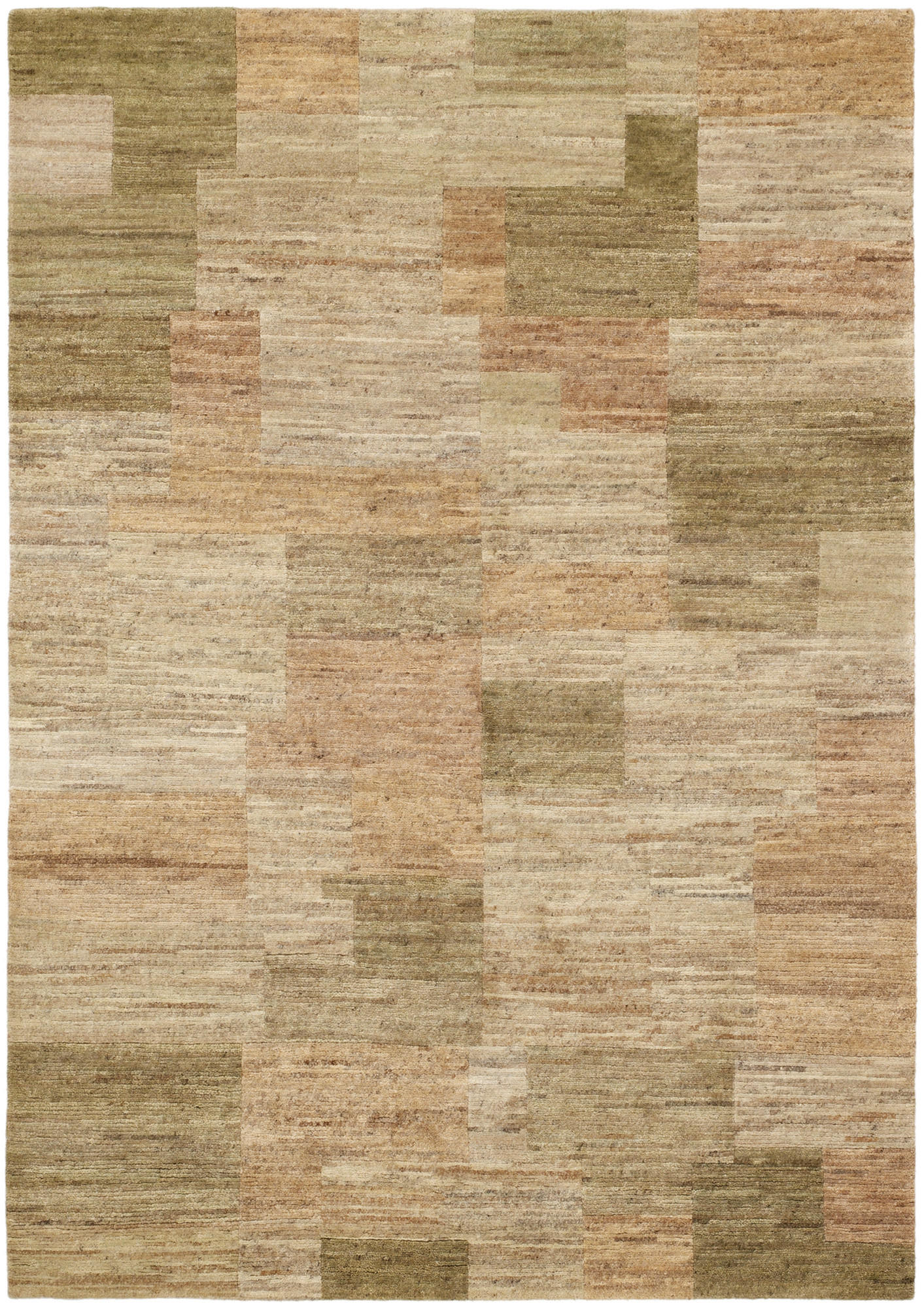 WOLLTEPPICH 200/250 cm Grün  - Grün, Design, Textil (200/250cm) - Cazaris