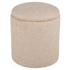 SITTPUFF i  - beige, Design, textil (32/40/32cm) - Livetastic