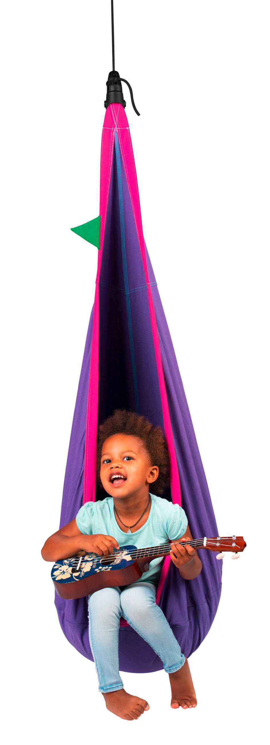 KINDERHÄNGESESSEL 70/200-400/150 cm  - Pink/Lila, KONVENTIONELL, Textil (70/200-400/150cm) - La Siesta
