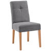 STUHL Cord Anthrazit, Buchefarben Buche massiv  - Anthrazit/Buchefarben, KONVENTIONELL, Holz/Textil (47,5/91,5/63cm) - home24