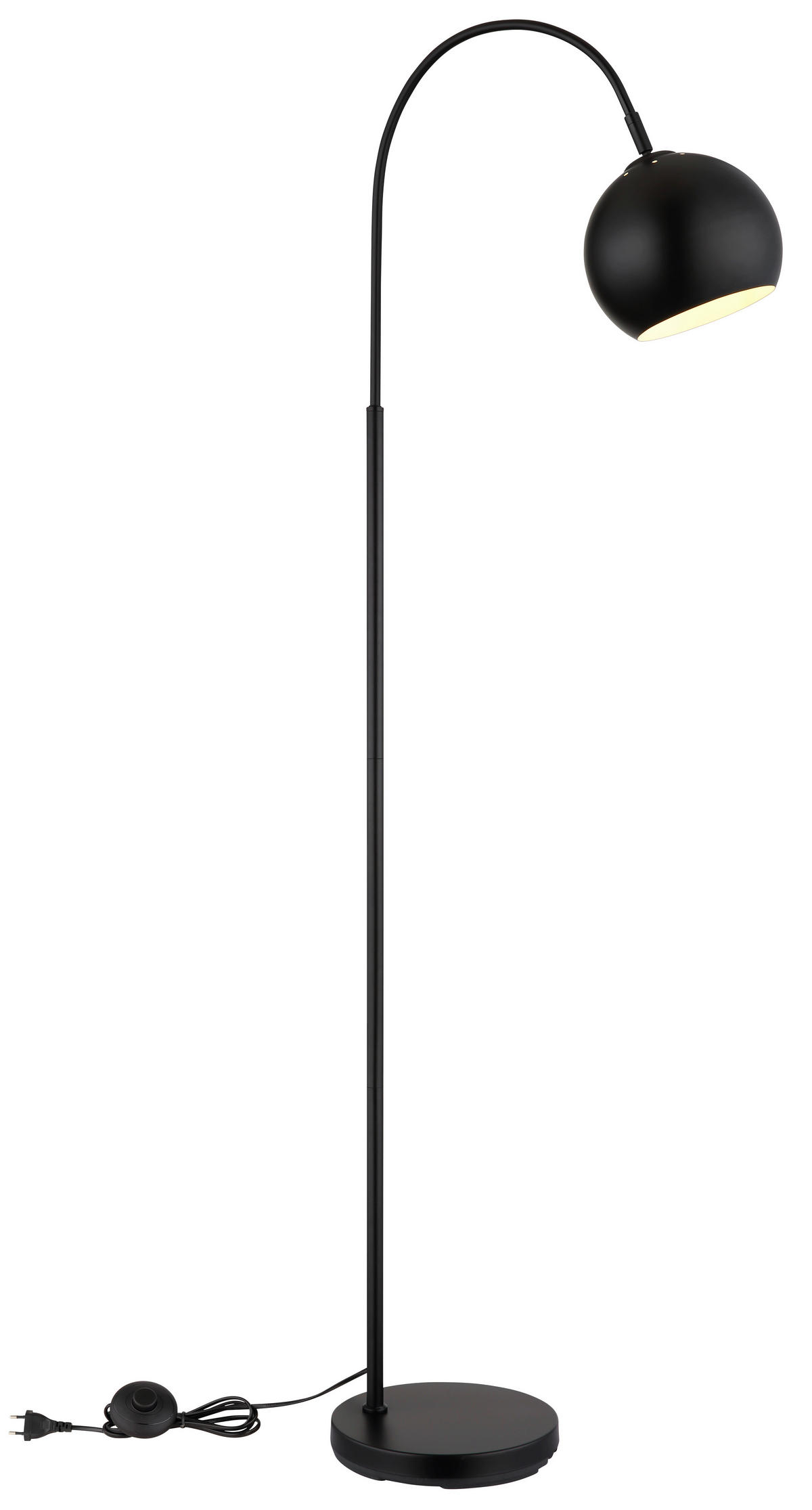 STEHLEUCHTE 46/25/150 cm    - Schwarz, Basics, Kunststoff/Metall (46/25/150cm)