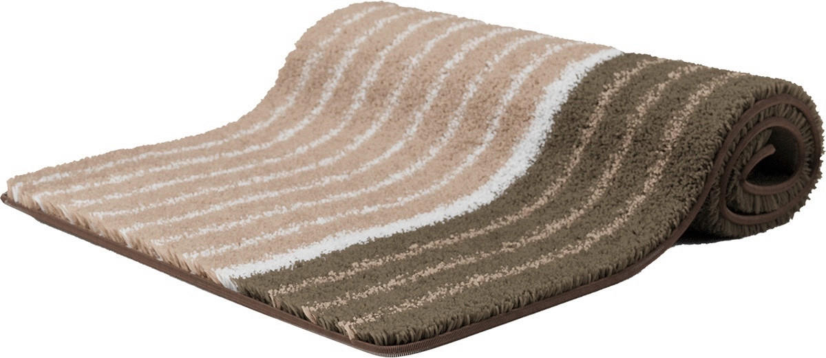 BADEMATTE GRUND Taupe 60/100 cm  - Taupe, Basics, Kunststoff/Textil (60/100cm) - Grund