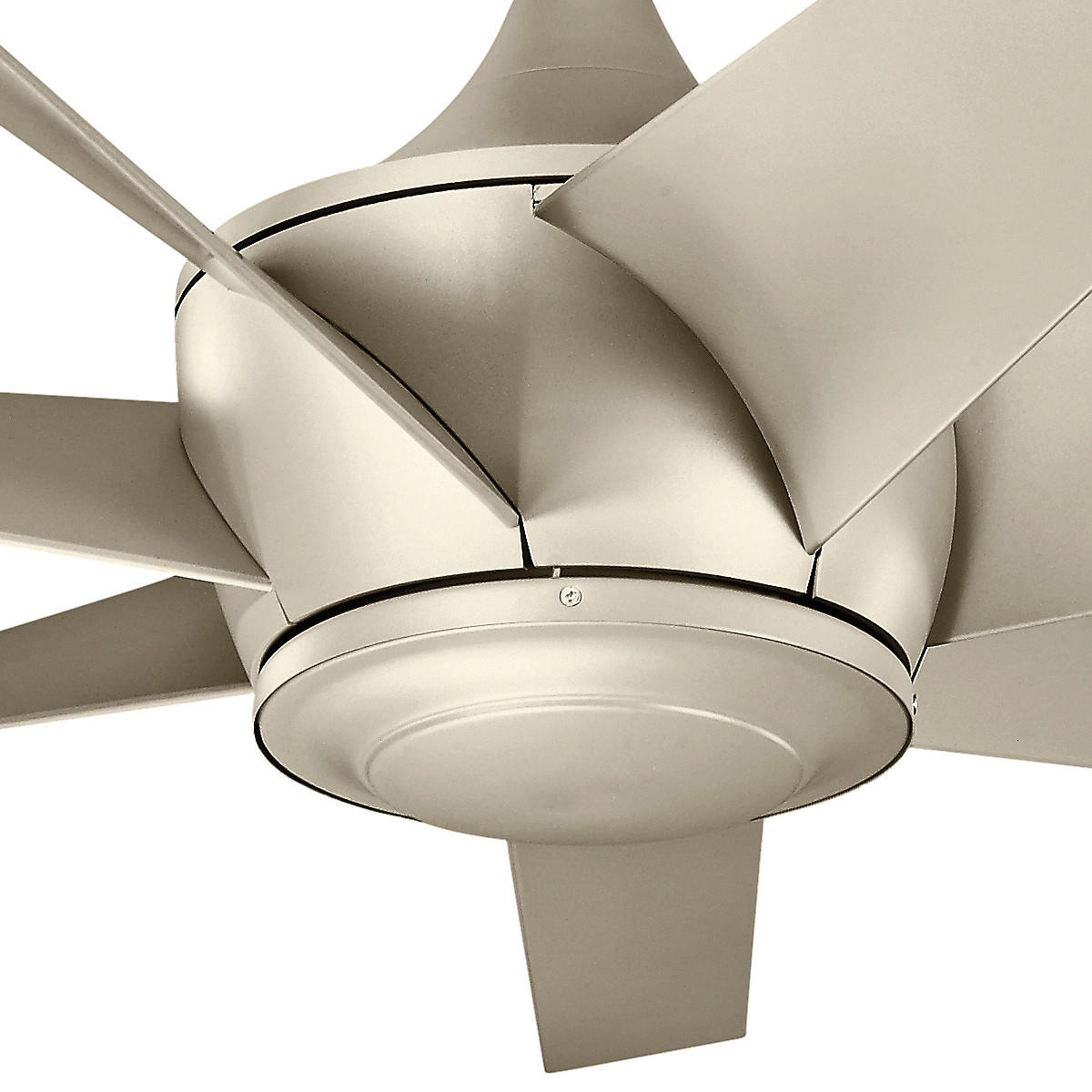 DECKENVENTILATOR  137/51 cm    - Champagner/Silberfarben, Basics, Kunststoff (137/51cm) - Elstead Lighting