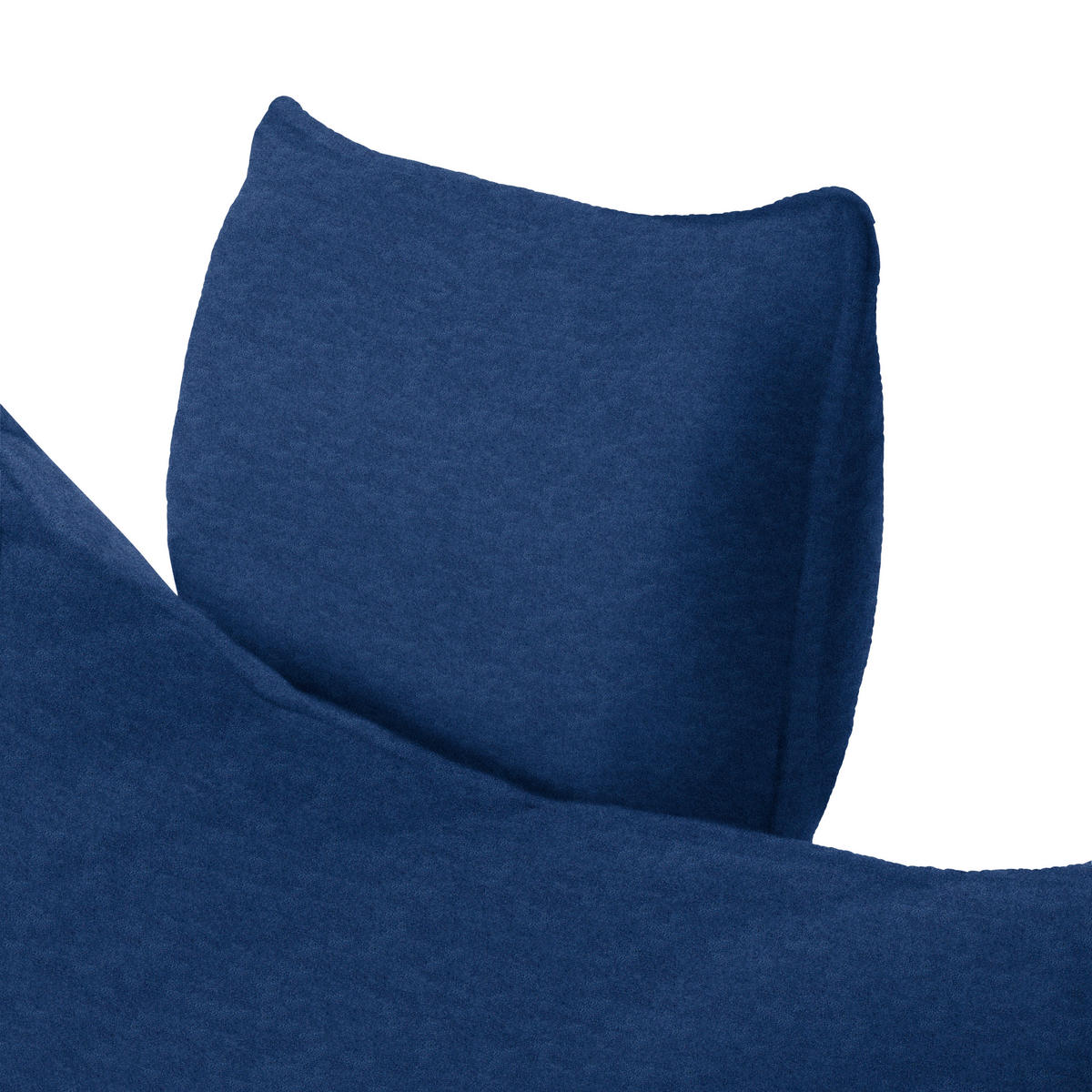 ECKSOFA in Mikrofaser Dunkelblau  176/292 cm  - Schwarz/Dunkelblau, MODERN, Textil/Metall (176/292cm) - Carryhome