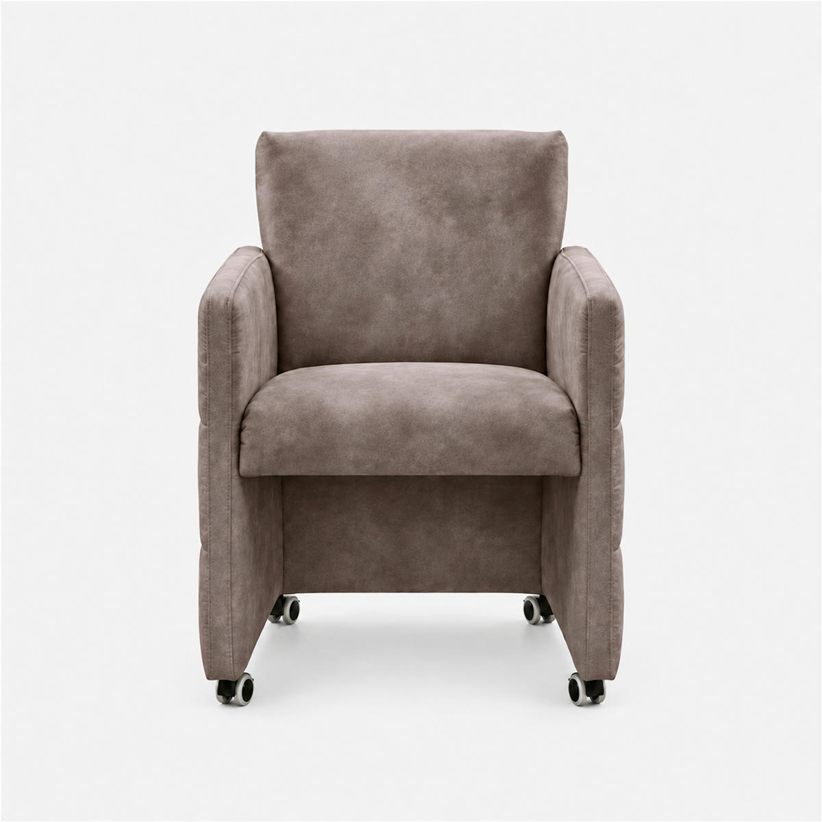 STOLICA S NASLONOM ZA RUKE  smeđa  drvo, tekstil, drvni materijal      - smeđa, Moderno, drvni materijal/drvo (64/90/72cm) - Livetastic