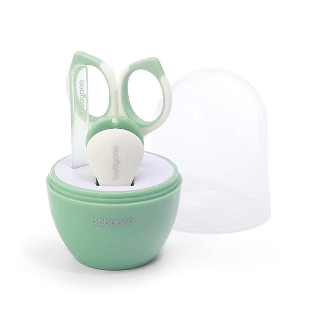 SET ZA NJEGU BEBA   - zelena, Basics, staklo/metal (0,13kg) - babyono
