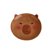 Farfurie model Capibara 17,2 cm  - maro, Trend, ceramică (17,2cm) - Ambia Home