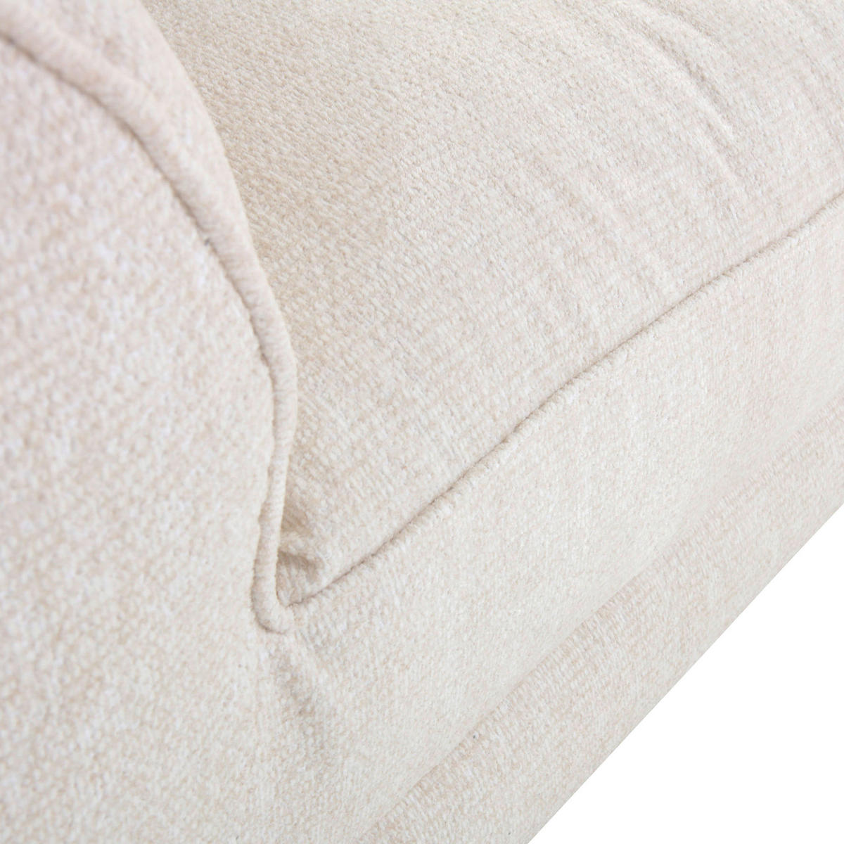 POHOVKA BIG SOFA, textil, krémová - černá/krémová, Konvenční, textil/plast (280/75/100cm) - Landscape
