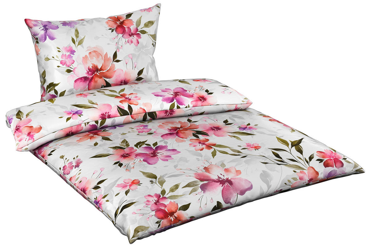 POSTELJINA ED 140/200 cm saten bela  - bela, Konvencionalno, tekstil (140/200cm) - Esposa