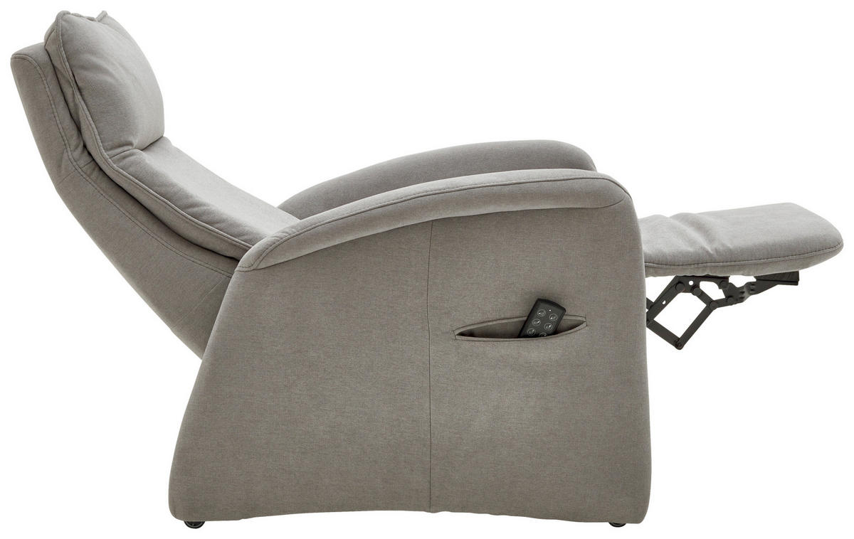 FERNSEHSESSEL in Chenille Grau  - Grau, Konventionell, Kunststoff/Textil (79/108/87cm) - Valdera