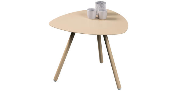 BEISTELLTISCH 50/50/40 cm Creme  - Creme, Design, Metall (50/50/40cm) - Xora