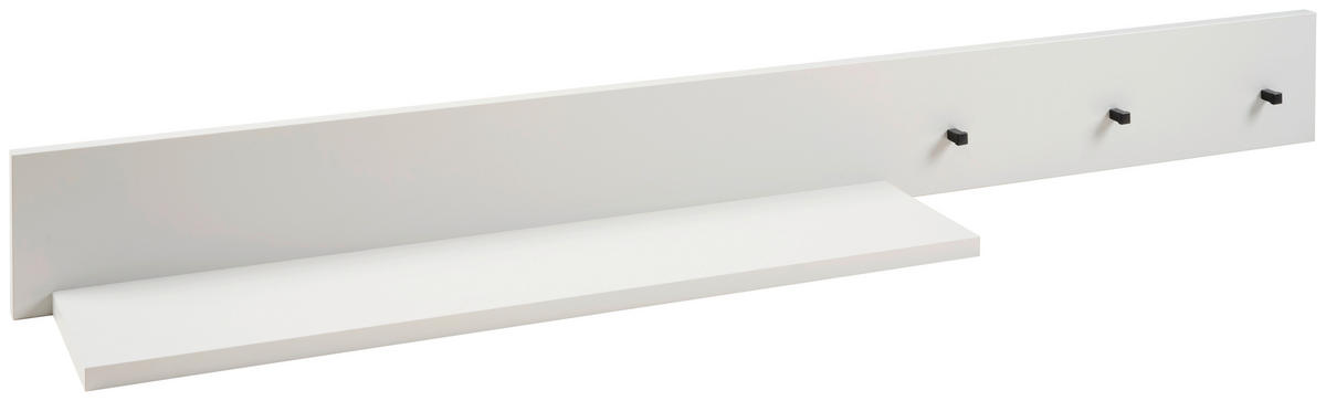 POLICA ZIDNA  Milan  - siva/antracit, Basics, drvni materijal/metal (136/14/20cm) - Jimmylee