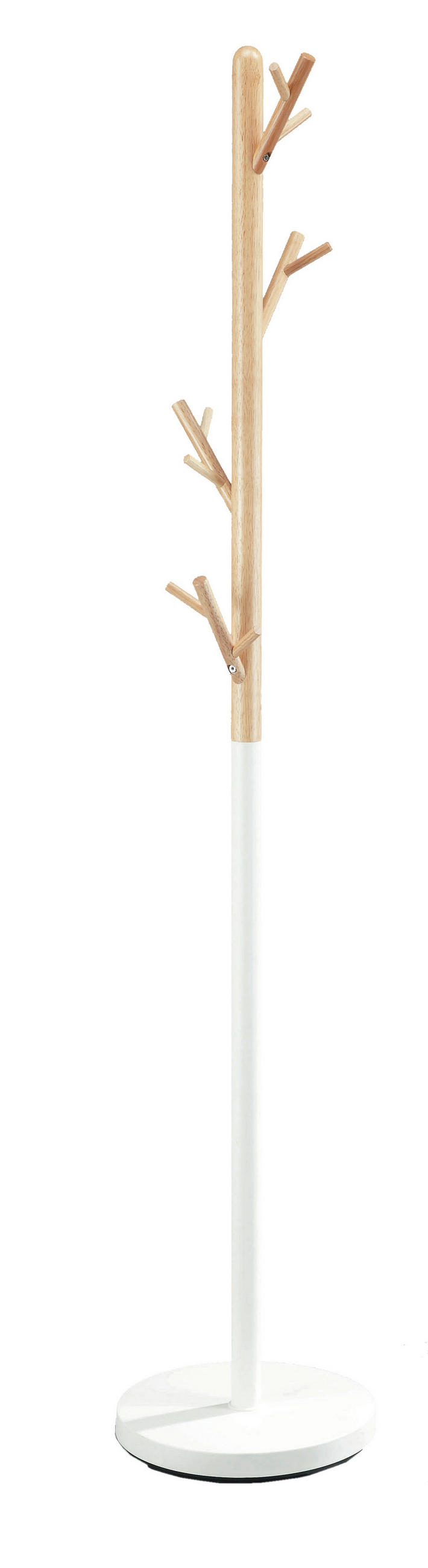 VJEŠALICA SAMOSTOJEĆA prirodne boje, bijela  drvo, metal   - bijela/prirodne boje, Design, drvo/metal (178/33cm) - Boxxx