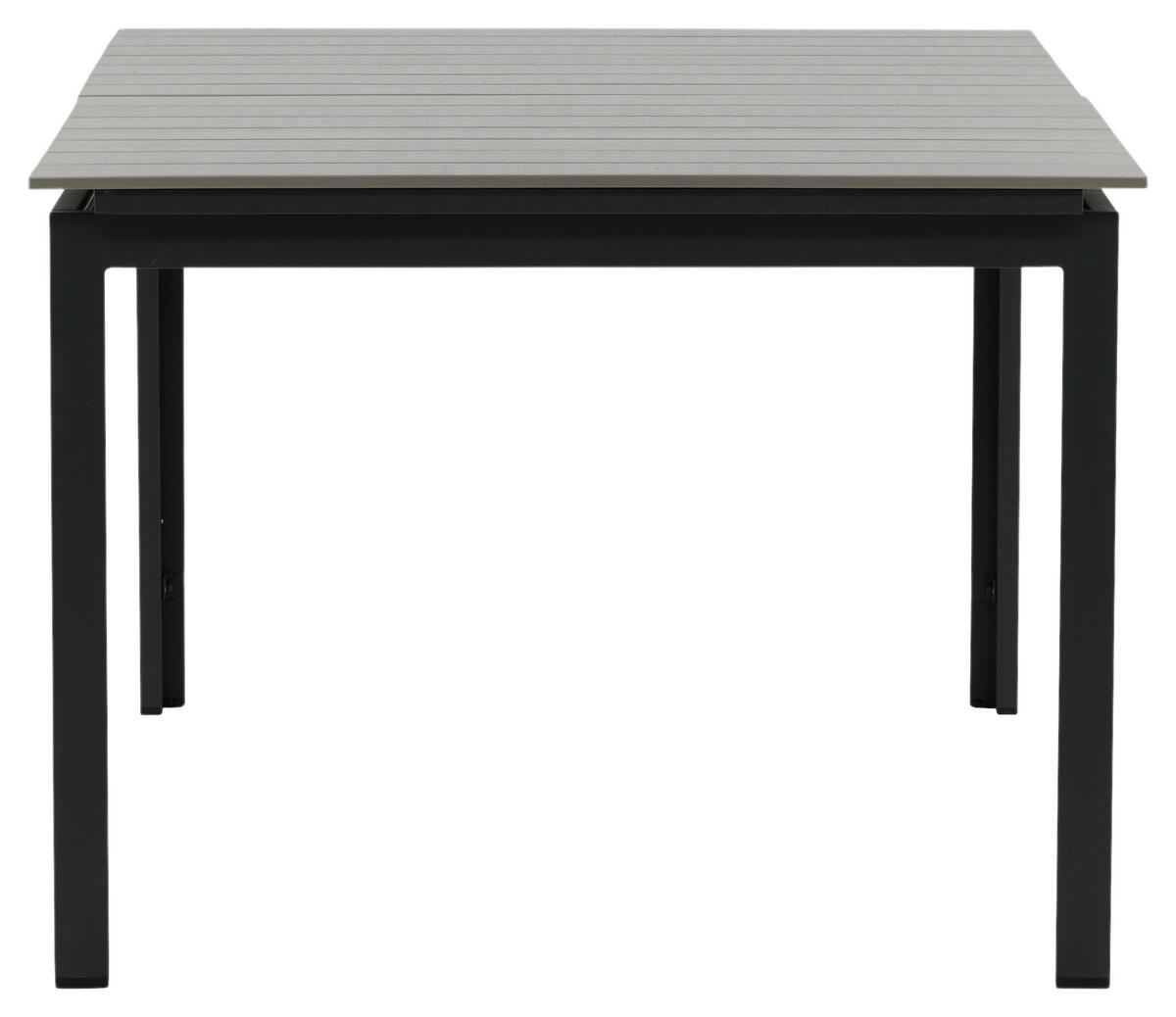 GARTENTISCH 160/100/75 cm Metall rechteckig  - Schwarz/Grau, KONVENTIONELL, Metall (160/100/75cm) - Gardenson