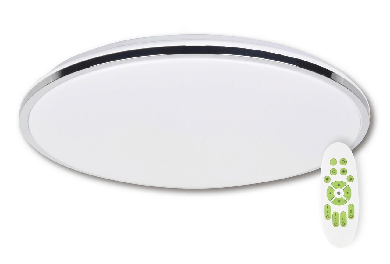 STROPNÍ LED SVÍTIDLO, 45/45/6.5 cm - barvy stříbra, Design, kov/plast (45/45/6.5cm)