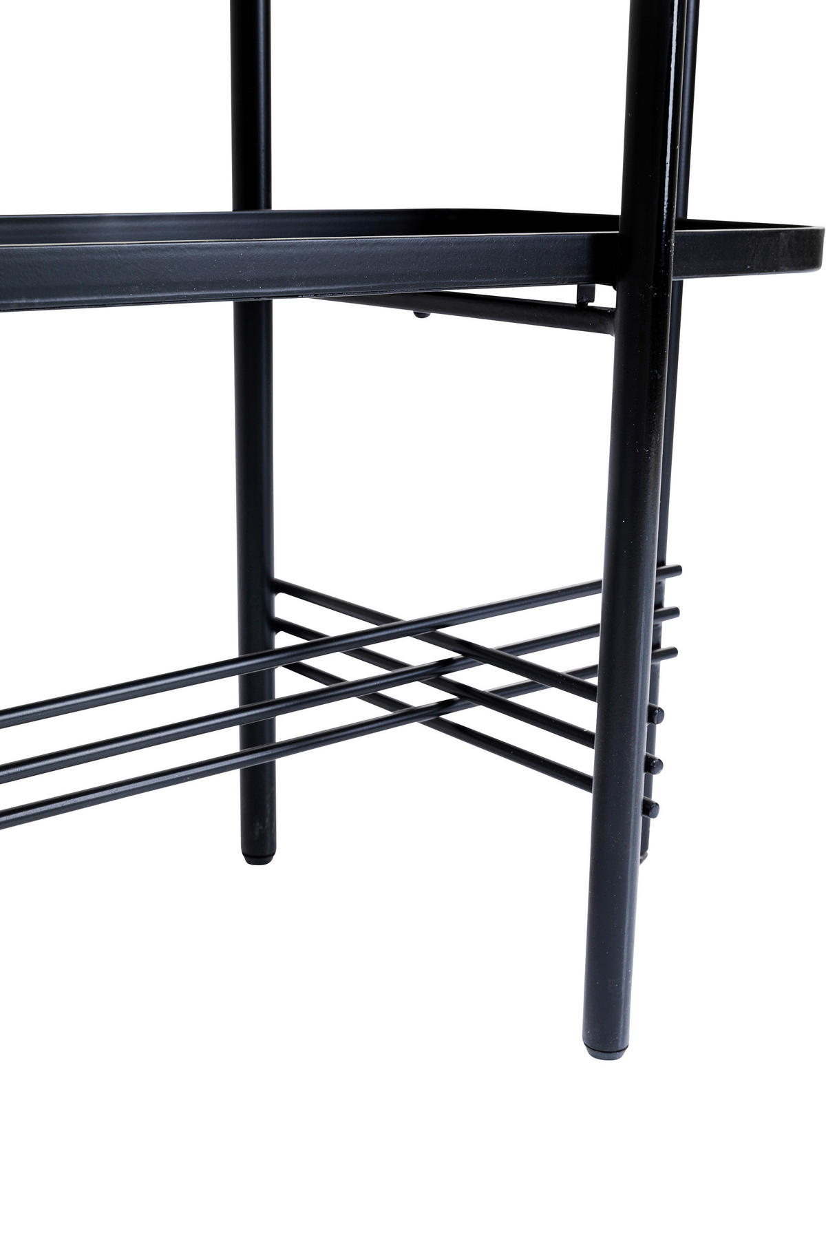 KONSOLENTISCH Schwarz  - Schwarz, Design, Stein/Metall (120/30/72cm) - Kare-Design