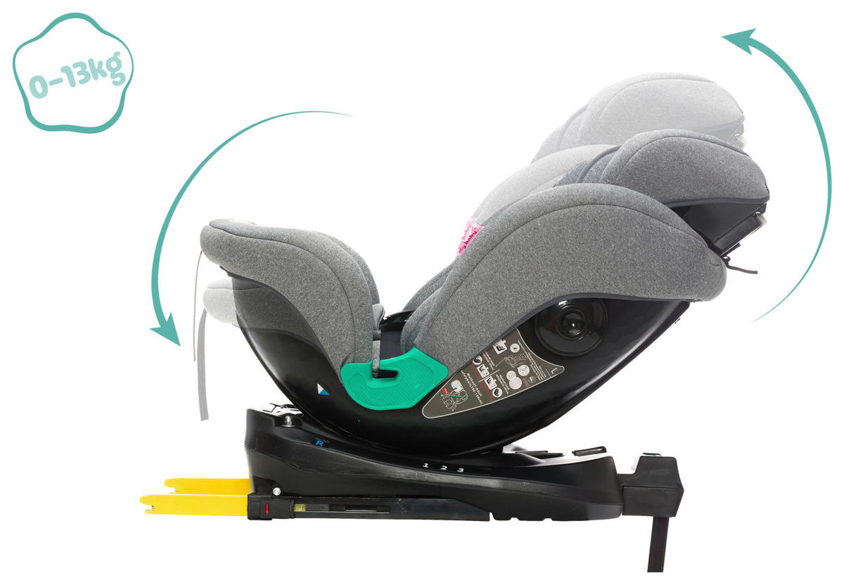 KINDERAUTOSITZ FREEWAY FIX   - Grau, Basics, Kunststoff/Textil (48/50/86cm) - Jimmylee