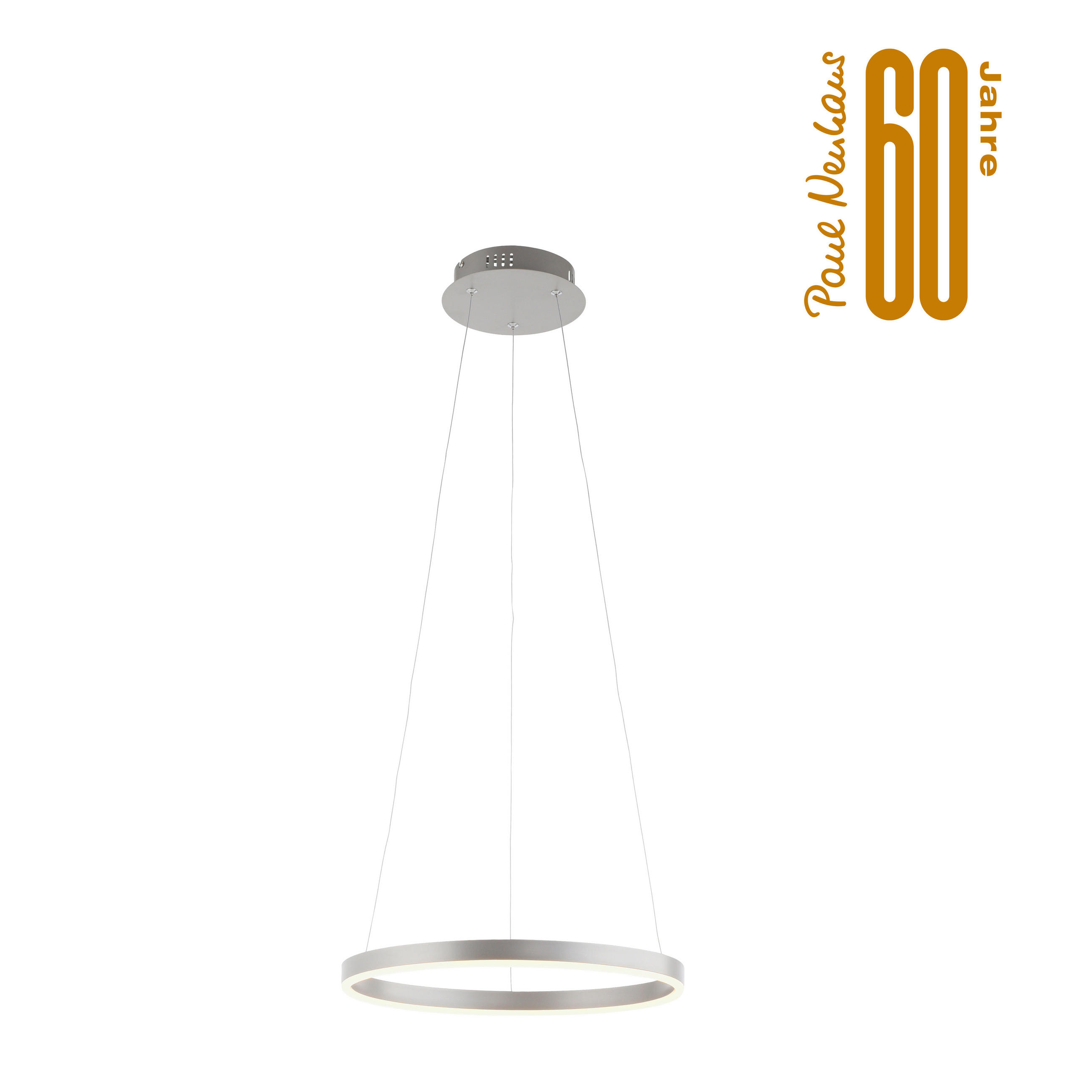Just Light Led-Hängeleuchte Ritus Alu 120 cm