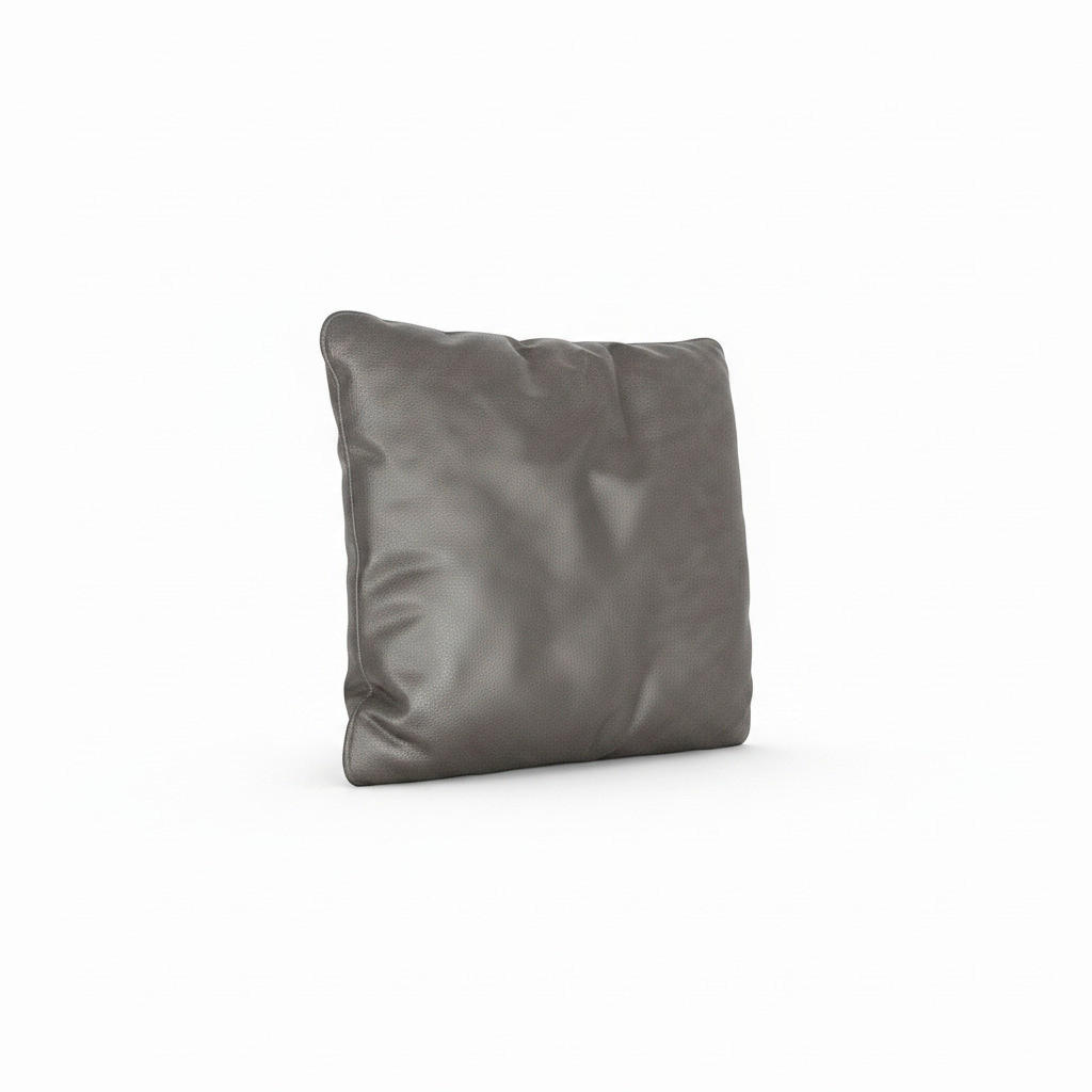 ZIERKISSEN  - Anthrazit, Design, Leder (71/64/15cm) - Livetastic