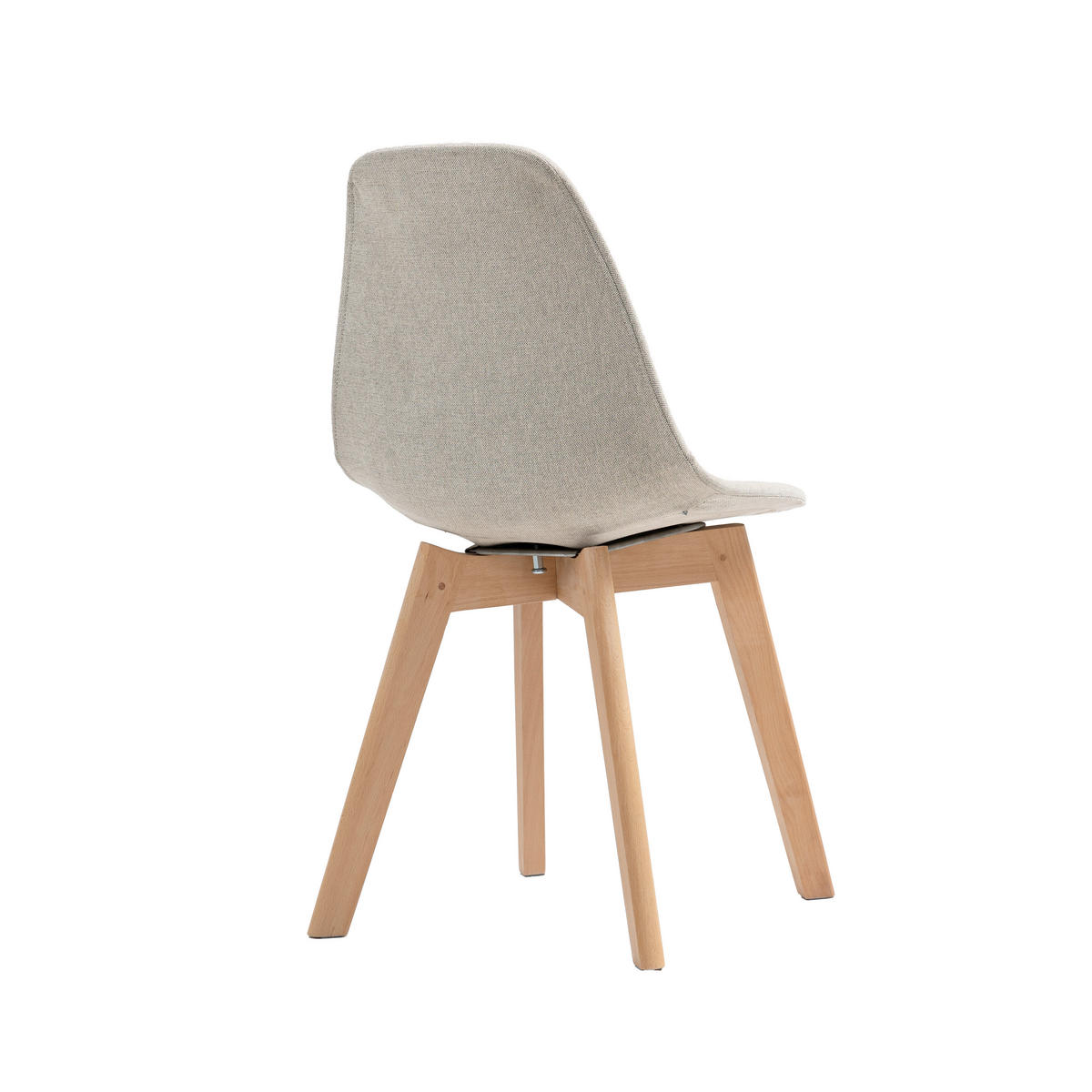 STUHL-SET 4 Stück  in Edelstahl  - Beige, MODERN, Holz/Kunststoff (47/83/53cm) - MID.YOU