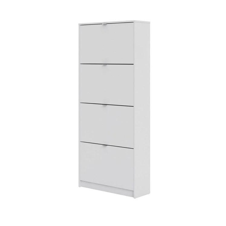 SKOSKÅP  i 70,3/162/24,05 cm  - vit/aluminiumfärg, Design, metall/trämaterial (70,3/162/24,05cm) - Best Price