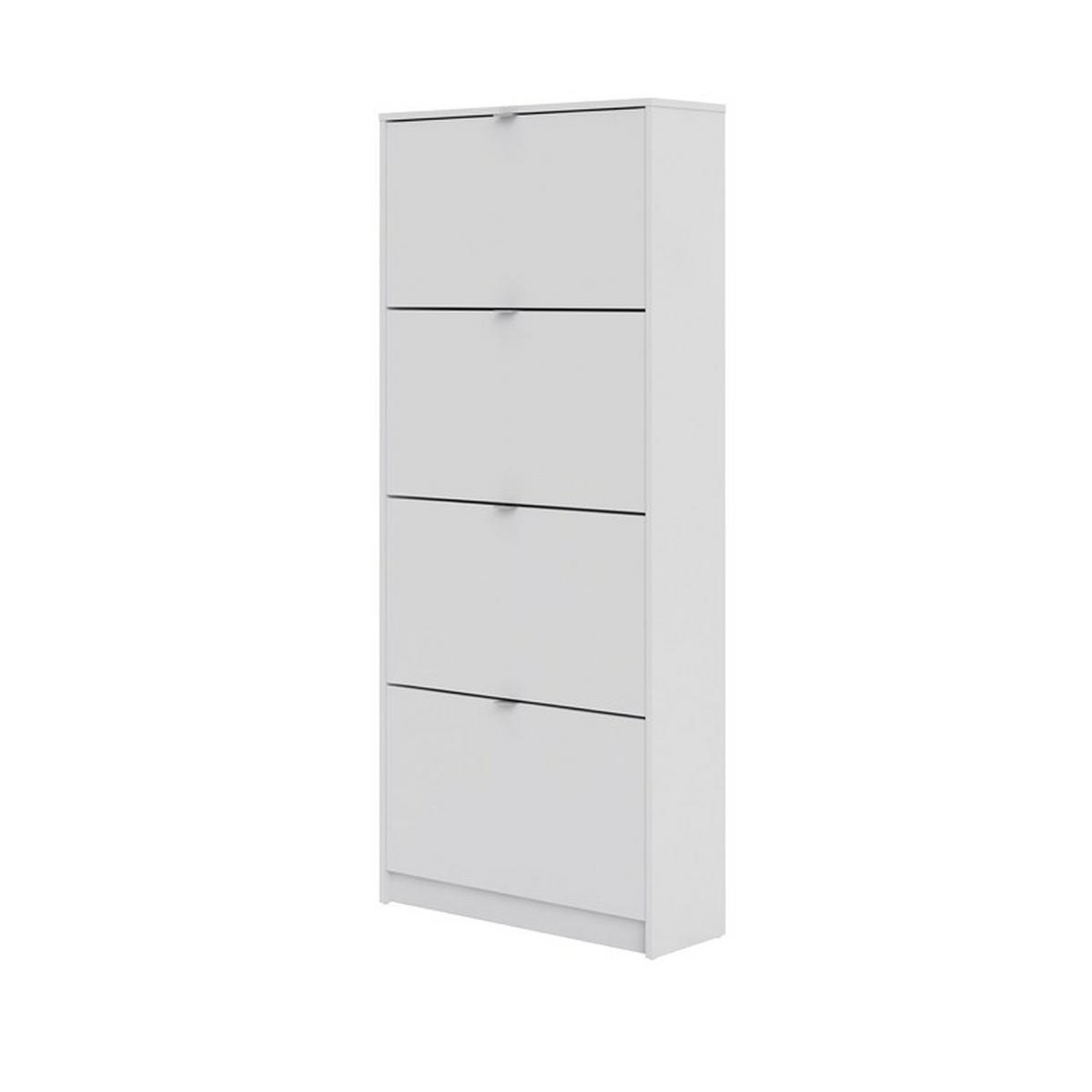 SKOSKÅP  i 70,3/162/24,05 cm  - vit/aluminiumfärg, Design, metall/trämaterial (70,3/162/24,05cm) - Best Price