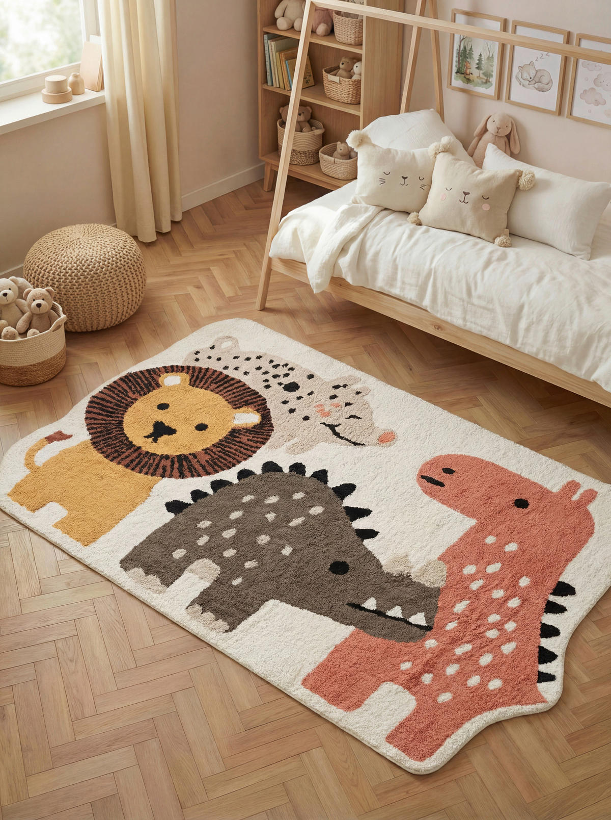 KINDERTEPPICH Snuggle Zoey 200/140 cm  in Creme, Multicolor  - Multicolor/Creme, Basics, Kunststoff/Textil (200/140cm) - Hanse Home