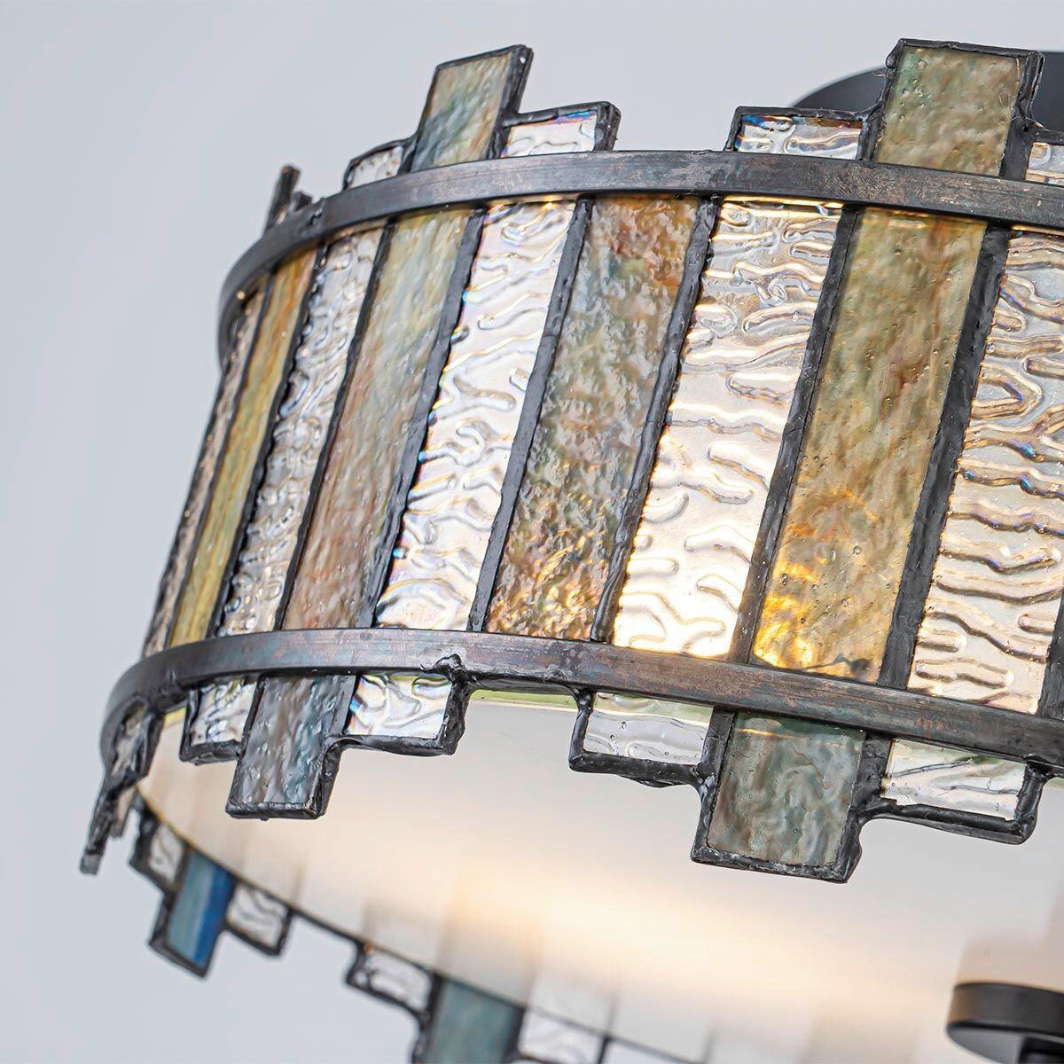 DECKENLEUCHTE Quoizel 16,5/35,6 cm  - Schwarz, Design, Glas/Metall (16,5/35,6cm) - Elstead Lighting
