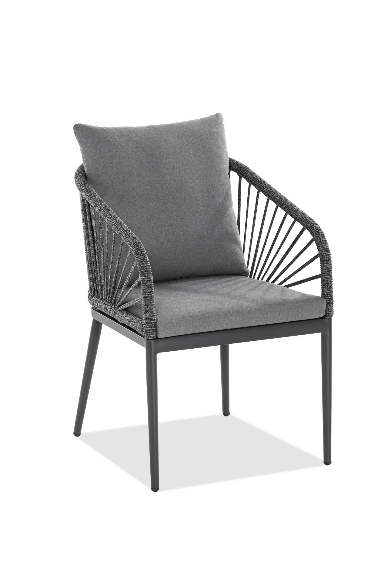 GARTENSESSEL - Anthrazit, Design, Textil/Metall (56/87/63cm)
