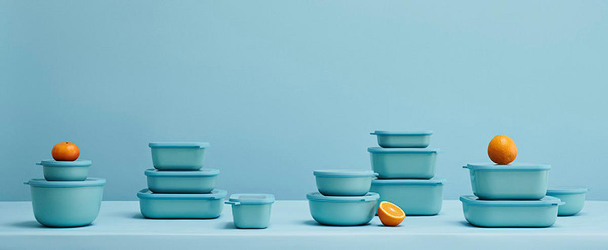 VORRATSDOSENSET  - Klar/Hellgrün, KONVENTIONELL, Kunststoff (19/12/19,2cm) - Mepal