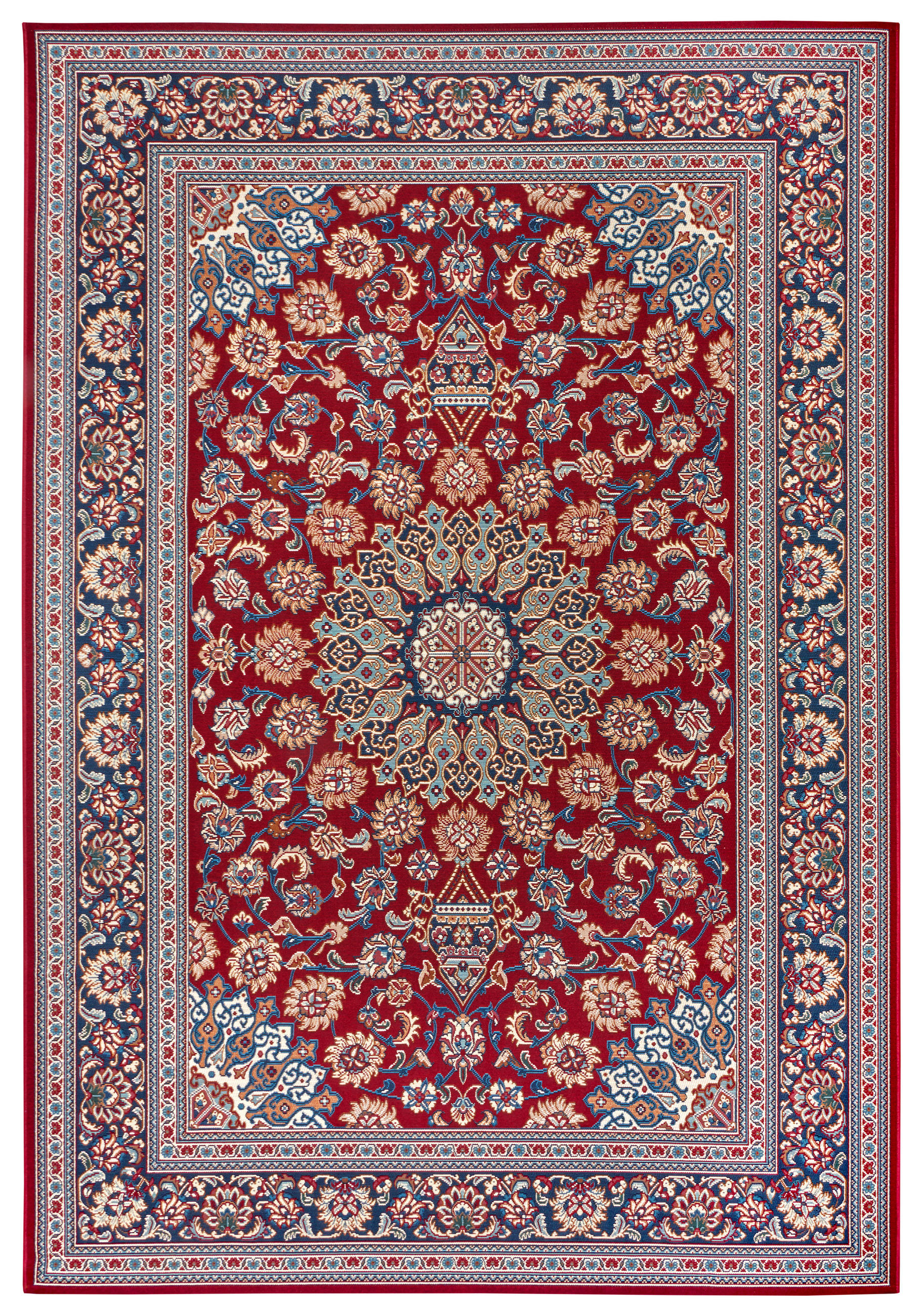 OUTDOORTEPPICH für Terrasse und Balkon 160/235 cm Flair Blau, Rot  - Blau/Rot, Design, Kunststoff (160/235cm) - Hanse Home