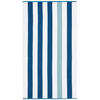 STRANDTUCH Blau, Weiß Hochglanz 90/180 cm  - Blau/Weiß Hochglanz, Basics, Textil (90/180cm)