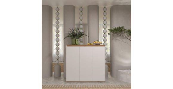 SCHUHSCHRANK 120/115/38 cm  - Schwarz/Weiß, MODERN, Holzwerkstoff/Kunststoff (120/115/38cm) - Carryhome