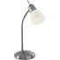 BORDSLAMPA - vit/nickelfärgad, Klassisk, metall/glas (13/40cm) - BOXXX