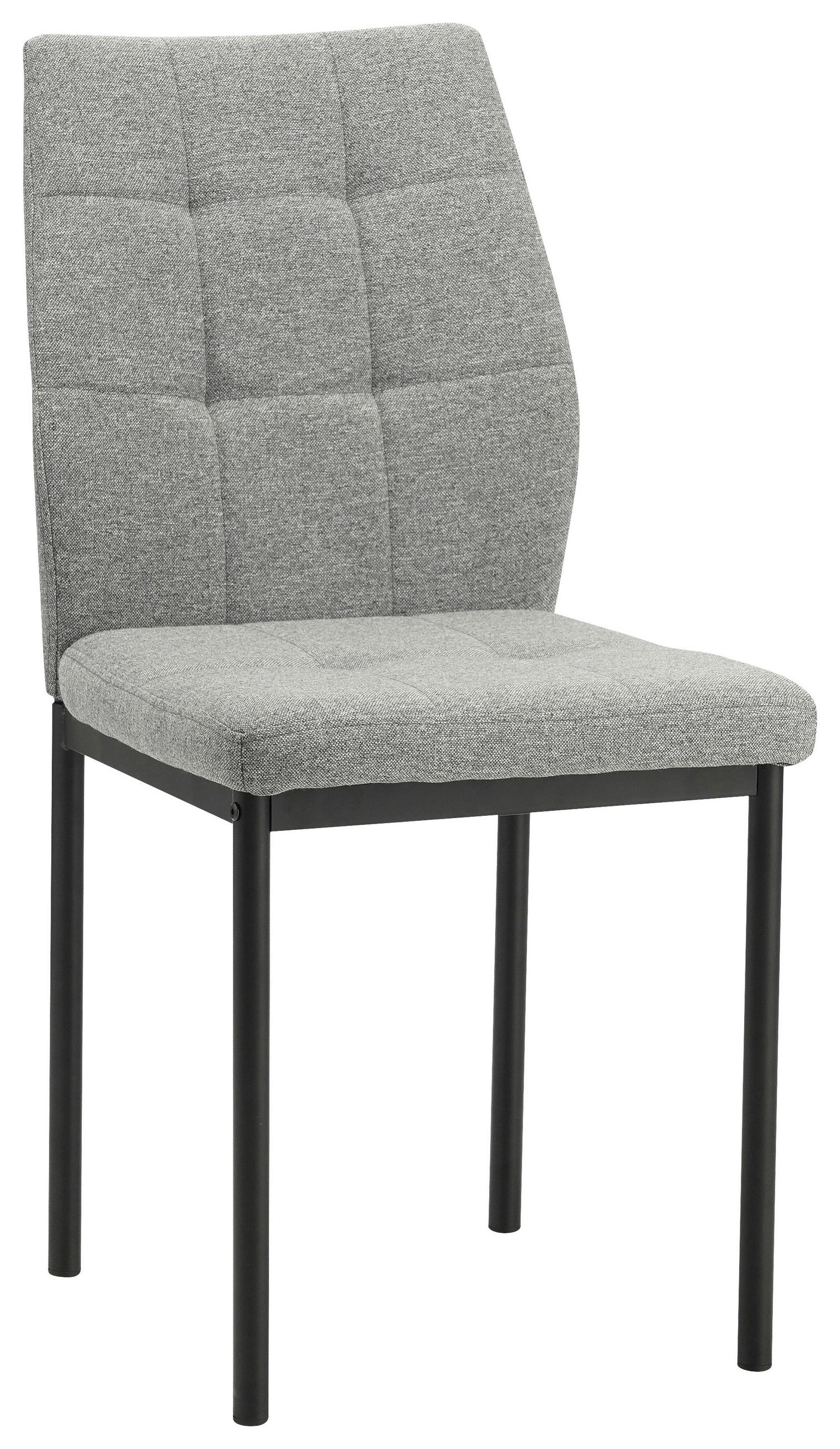 STOLIČKA, 44/90/56 cm - čierna/sivá, Modern, kov/textil (44/90/56cm) - Carryhome